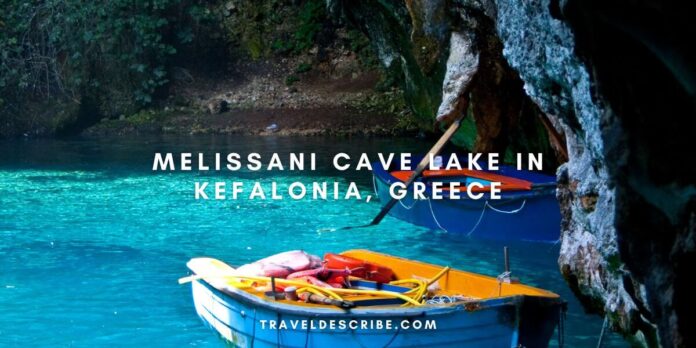 Melissani Cave Lake In Kefalonia, Greece